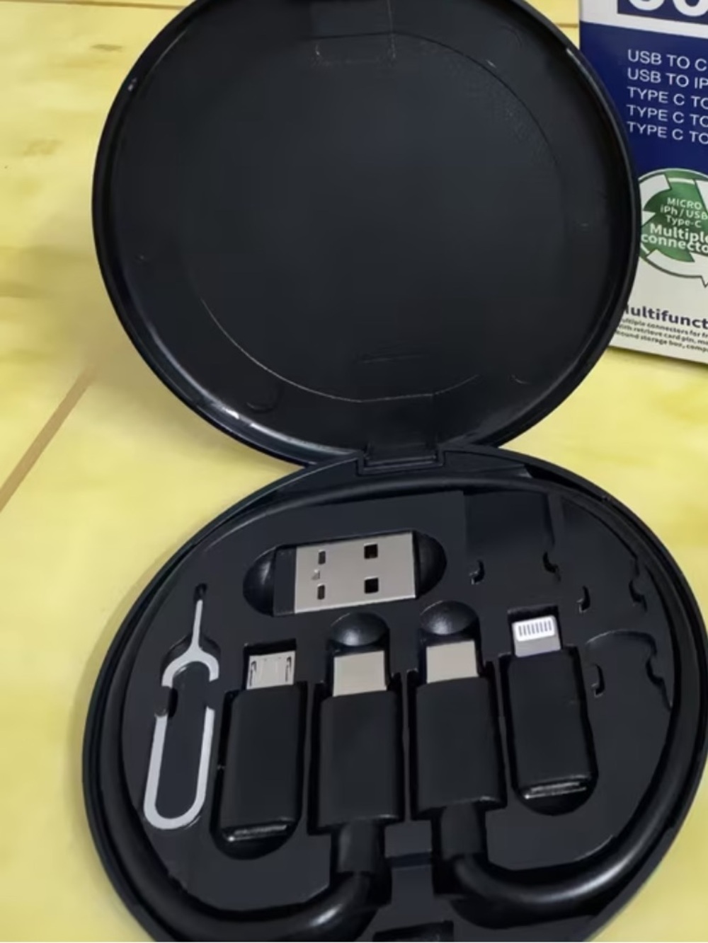 Universal 60W Multi-Connector Charging Kit - Black
